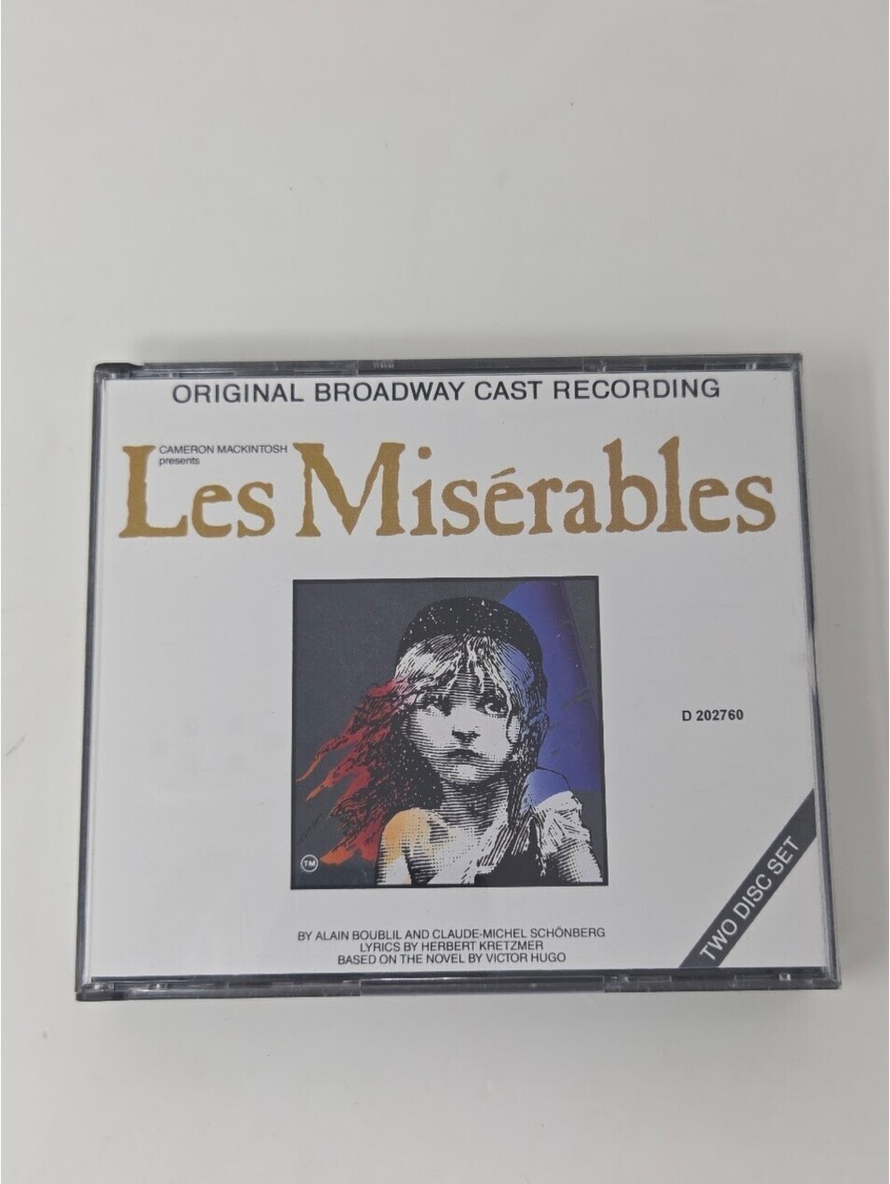 Original Broadway Cast Les Misérables Geffen 1987 2CD Musical D 202760